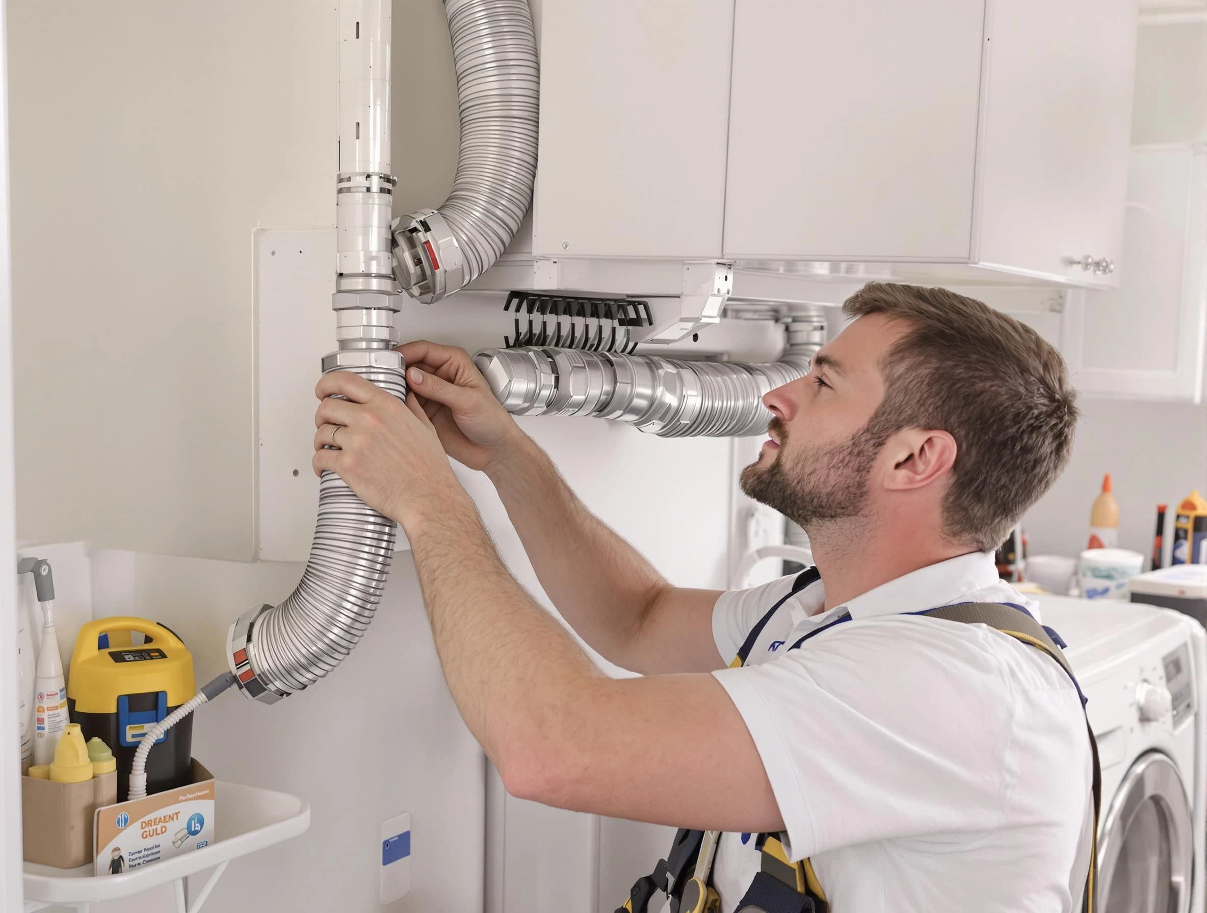 Professional dryer vent repair and installation by Dunwoody Dryer Vent Cleaning in Dunwoody