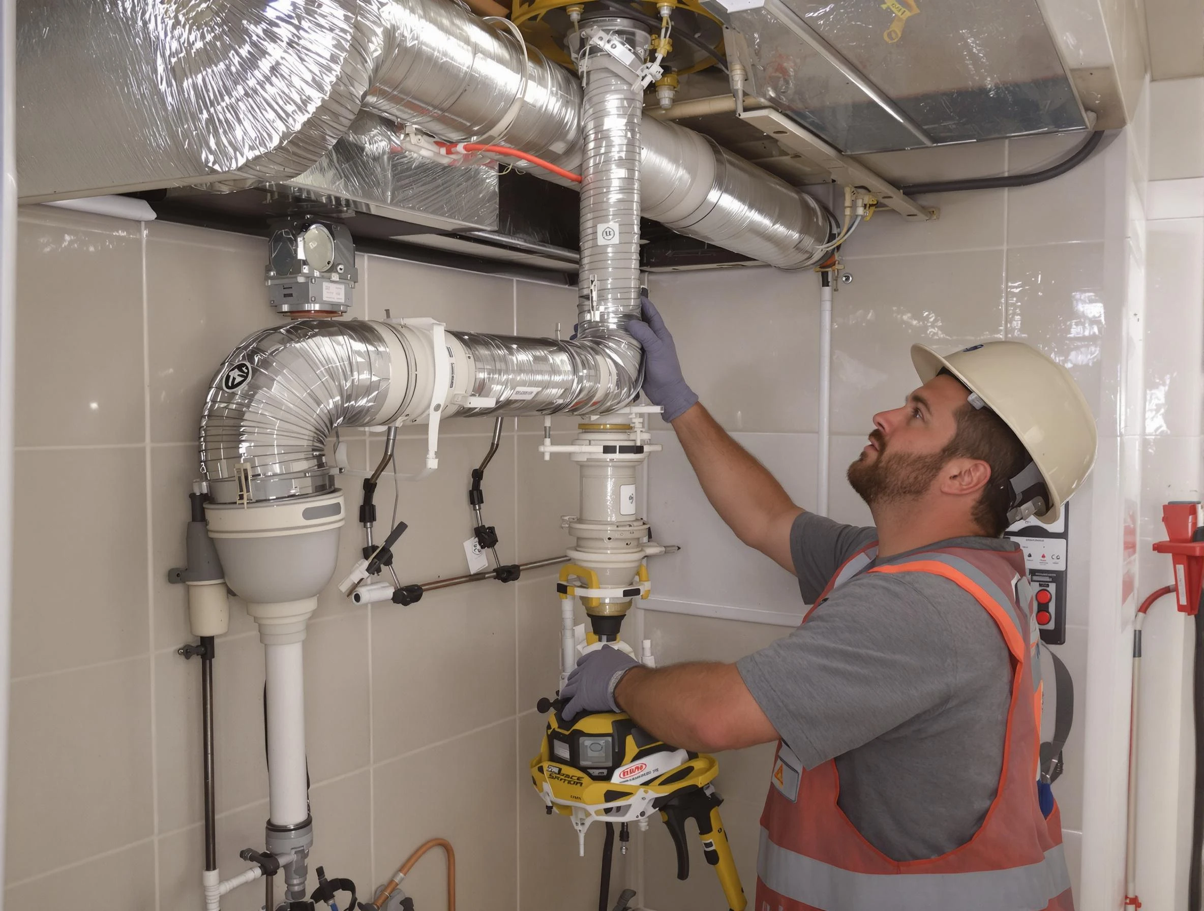 Dunwoody Dryer Vent Cleaning expert performing professional dryer vent repair and installation in Dunwoody